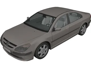 Peugeot 607 3D Model preview