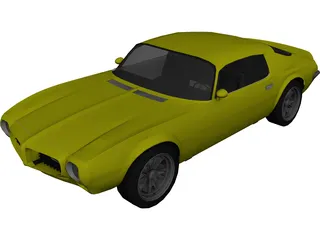 Pontiac Firebird (1970) 3D Model preview