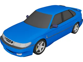 SAAB 9-3 Viggen Turbo 3D Model preview