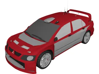 Mitsubishi Lancer WRC 3D Model preview