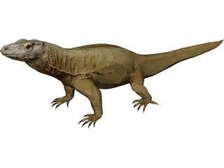 Komodo Dragon 3D Model preview