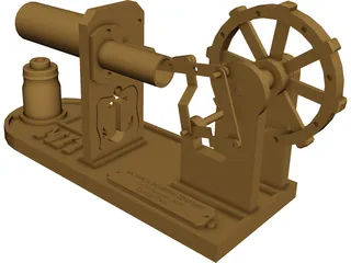 Stirling Engine 3D Model preview