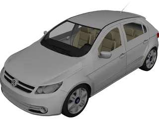 Volkswagen Gol G5 (2009) 3D Model preview