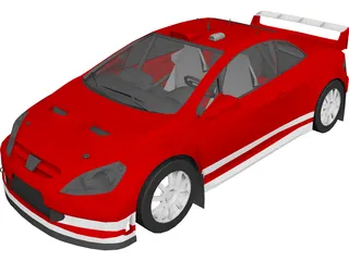 Peugeot 307 WRC (2005) 3D Model preview
