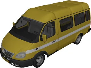 Gaz 3302 Gazel 3D Model preview