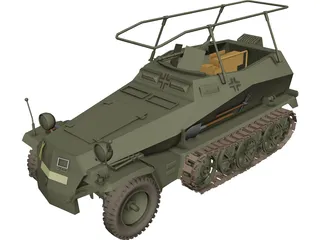 Sdkfz 250 3D Model preview