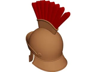 Greek Ancient Helmet 3D Model preview