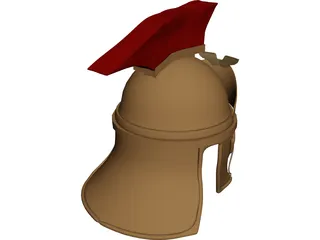 Rome Ancient Helmet 3D Model preview