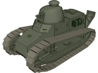 FT-17A 3D Model preview