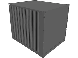 Container 10ft Shipping 3D Model preview
