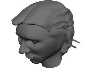 Head Messi 3D Model preview