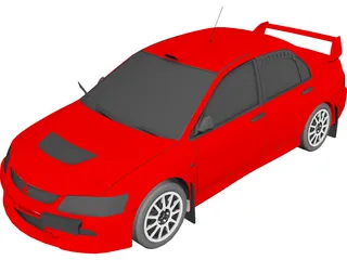 Mitsubishi Lancer Evolution IX 3D Model preview