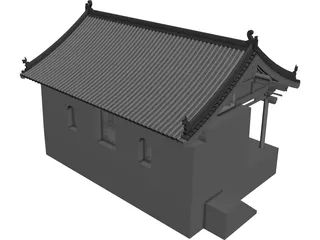 Chinese Ancient Stage 3D Model preview