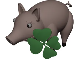 Pig 3D Model preview