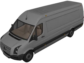Volkswagen Crafter 3D Model preview