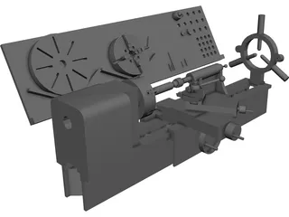 Convention Lathe 3D Model preview