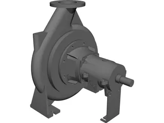 Water Pump 3D Model preview
