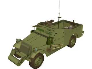 M3 Scout 3D Model preview