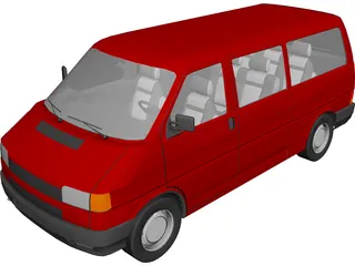 Volkswagen Transporter 3D Model preview