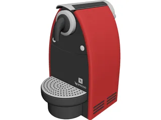 Nespresso Essenza C100 Coffee Machine 3D Model preview