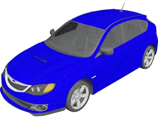 Subaru Impreza WRX STi 3D Model preview