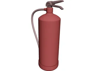 Fire Distinguisher 3D Model preview
