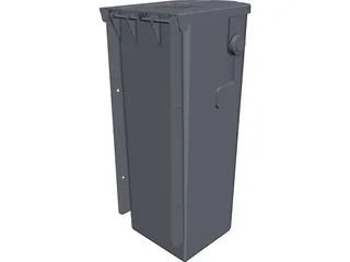 Plastic Mailbox 3D Model preview