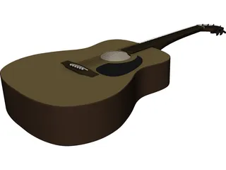 Taquamine Acoustic Guitar 3D Model preview
