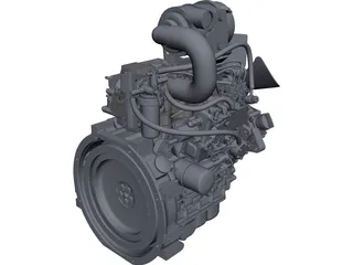 Isuzu 3CA1GZG01 Engine 3D Model preview