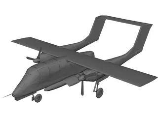 OV-10 3D Model preview