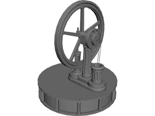 Miser Stirling Engine 3D Model preview