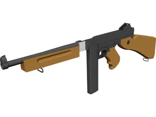 M1A1 Thompson 3D Model preview