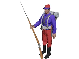 Soldier (1879) 3D Model preview