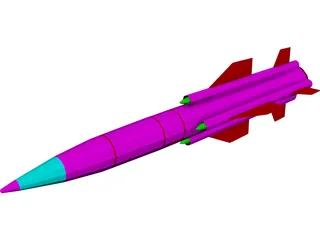 SSN-22 Sunburn (Soviet) 3D Model preview