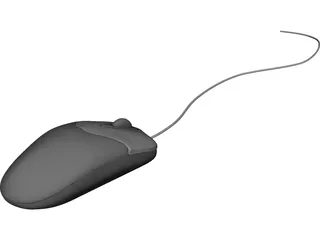 Optical Mouse 3D Model preview