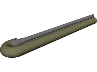 Spud Gun 3D Model preview