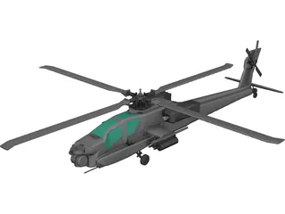 Boeing AH-64 Apache 3D Model preview