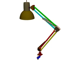Lamp Gooseneck 3D Model preview