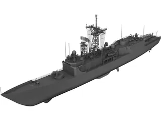 FFG-58 Samuel Roberts 3D Model preview