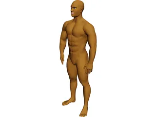 Muscle Man 3D Model preview