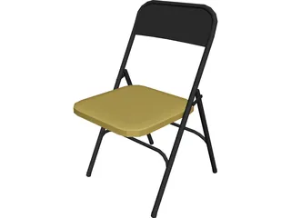 Chair Folding 3D Model preview
