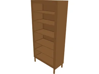 Bookshelf 3D Model preview