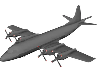 Lockheed P-3C Orion 3D Model preview