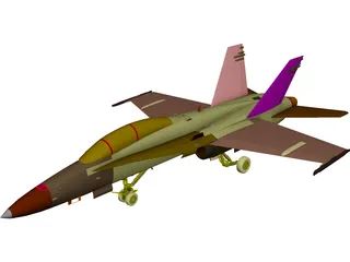 F-18D 3D Model preview