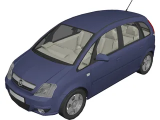 Opel Meriva 3D Model preview