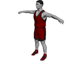 Basketball Player 3D Model preview