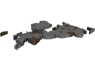 United Kingdom 3D Model preview
