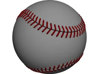 Baseball 3D Model preview