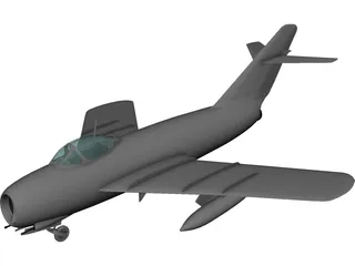 MiG-17 3D Model preview