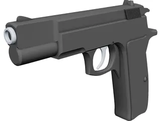 Pistol 3D Model preview